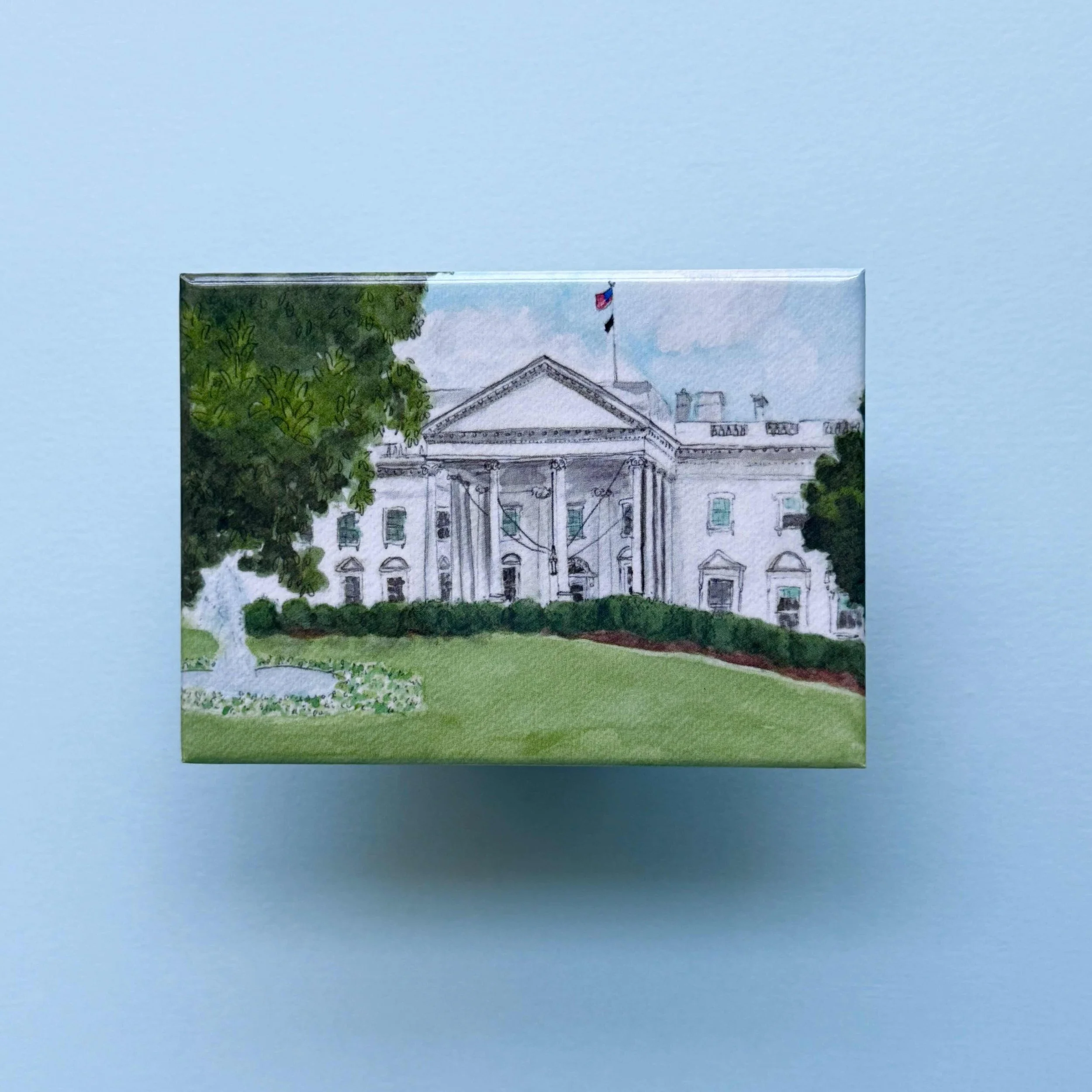 White House Magnet Washington DC, Presidential Landmark Souvenir